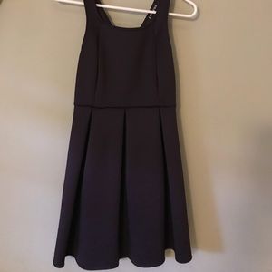 Express dark purple super cute fit/flare dress